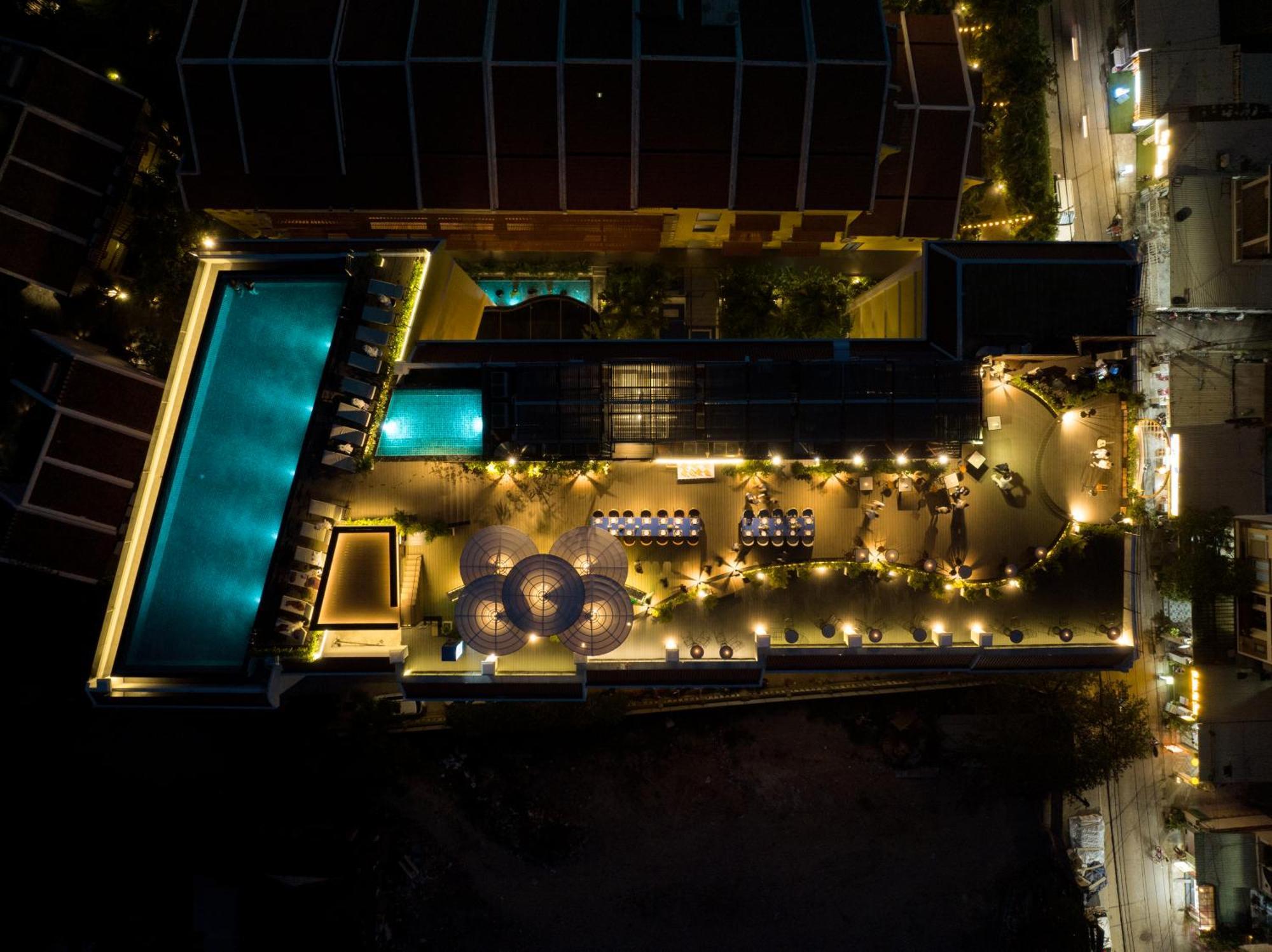 Bel Marina Hoi An Resort Exteriér fotografie Aerial view of the hotel